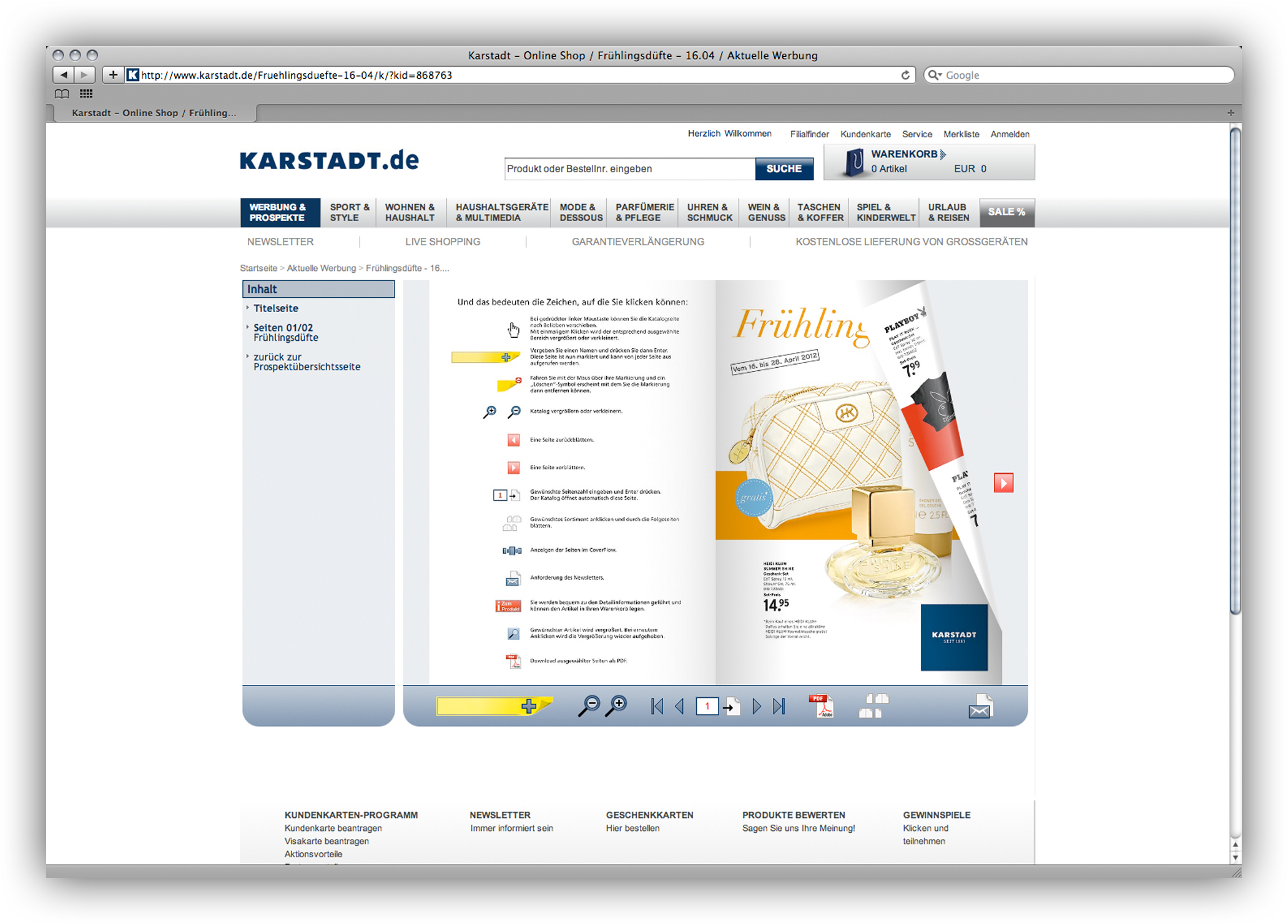 Karstadt Onlinekatalog Vanameland